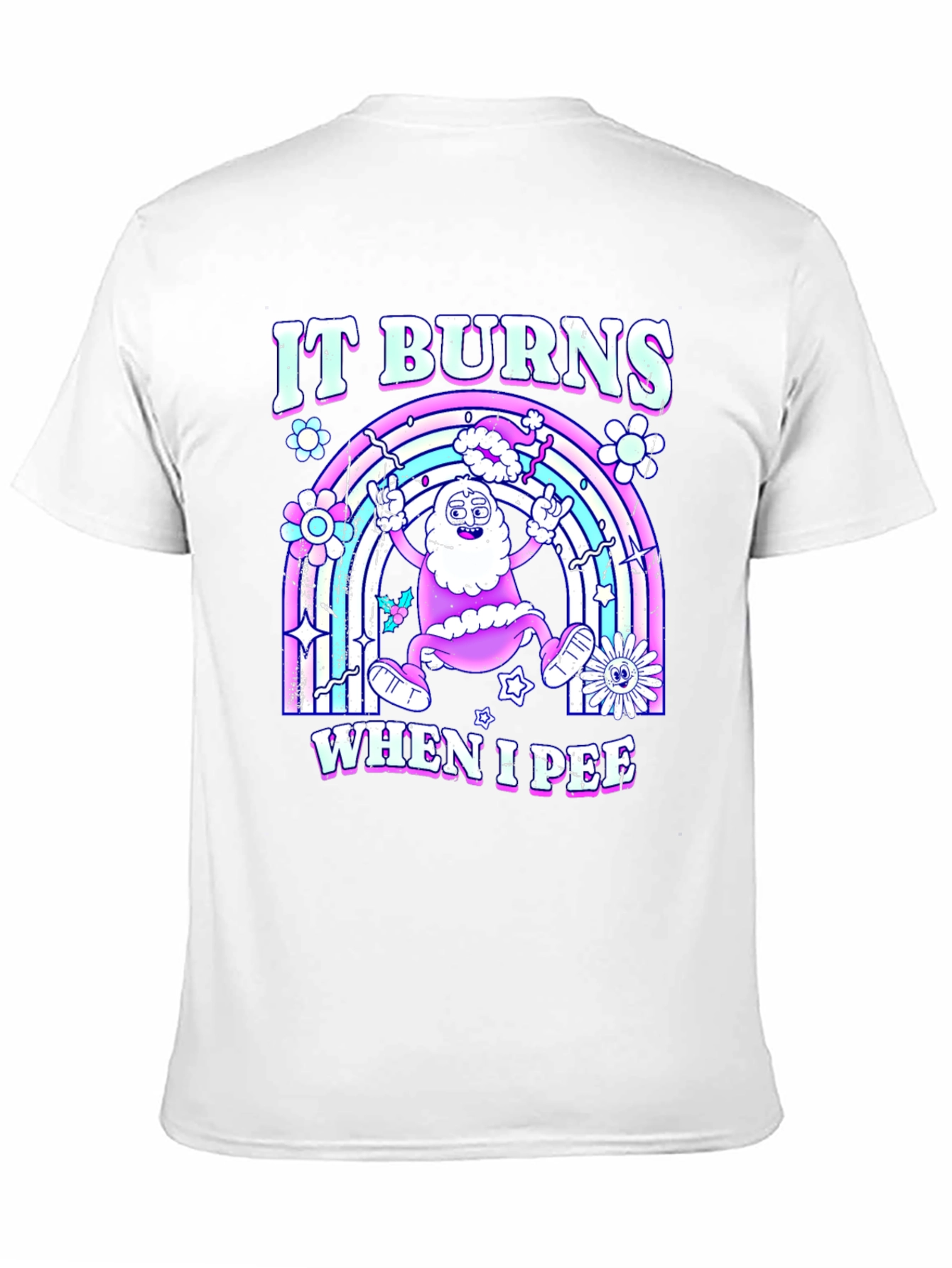 Black It Burns When I Pee T-Shirt view 11