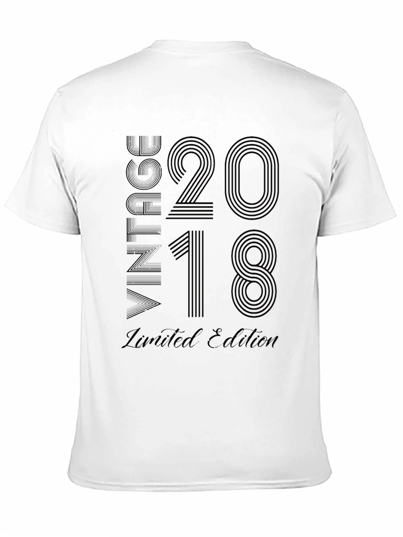 Black Vintage 2018 Limited Edition Black T-Shirt view 11