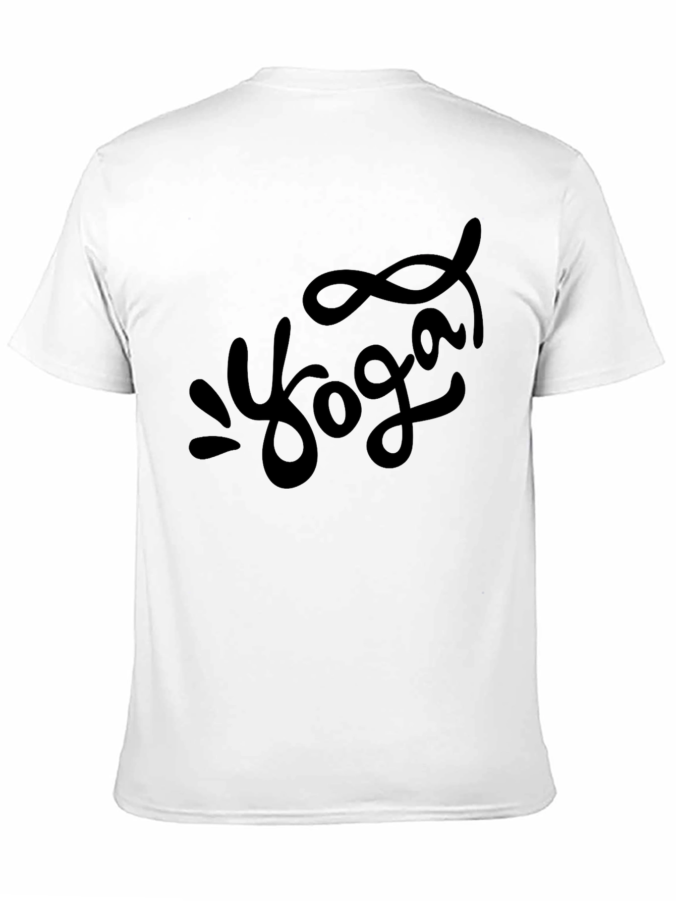 Black Yoga Graphic Print Black T-Shirt view 11