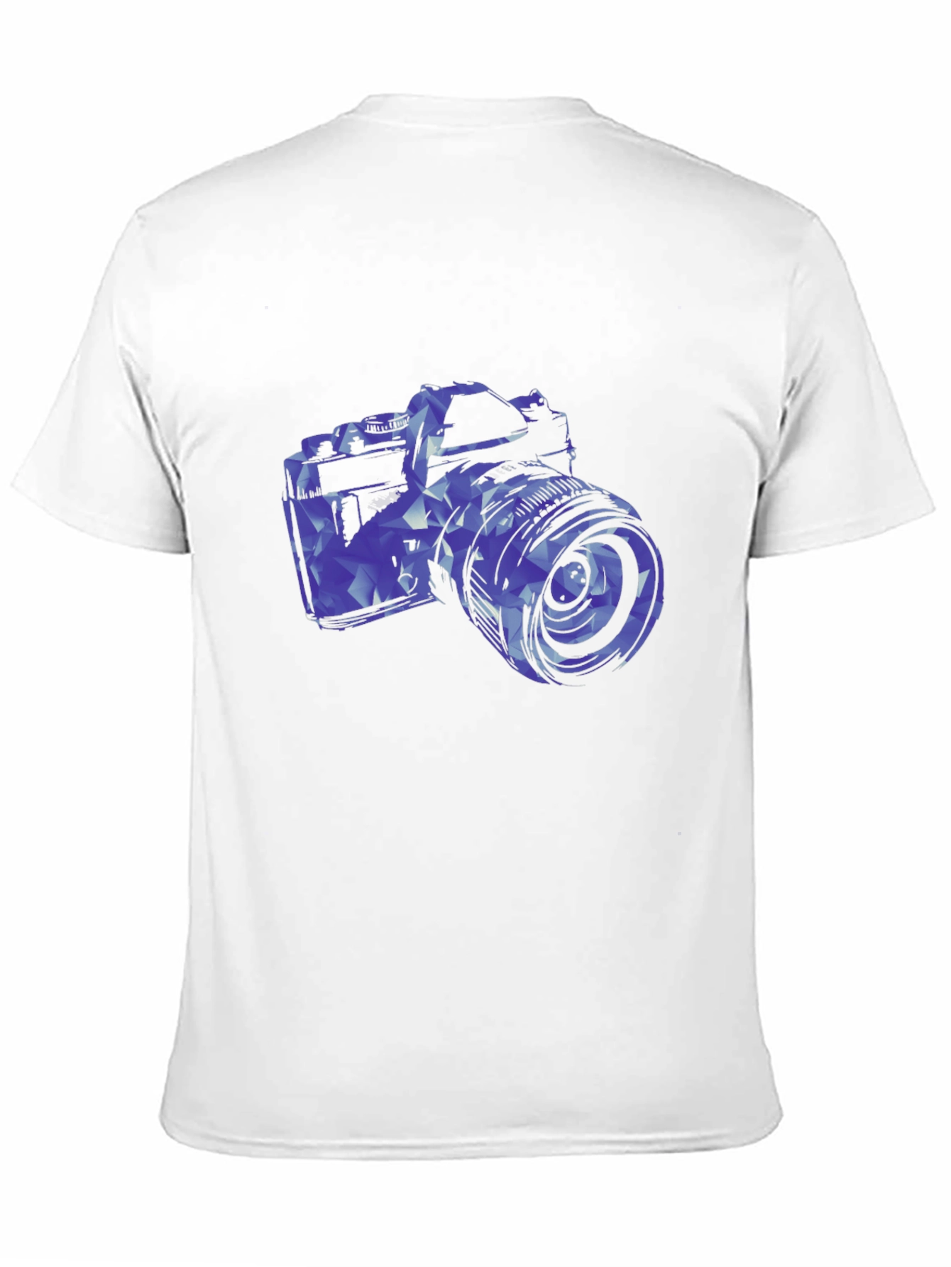 Black Geometric Camera Graphic T-Shirt view 11