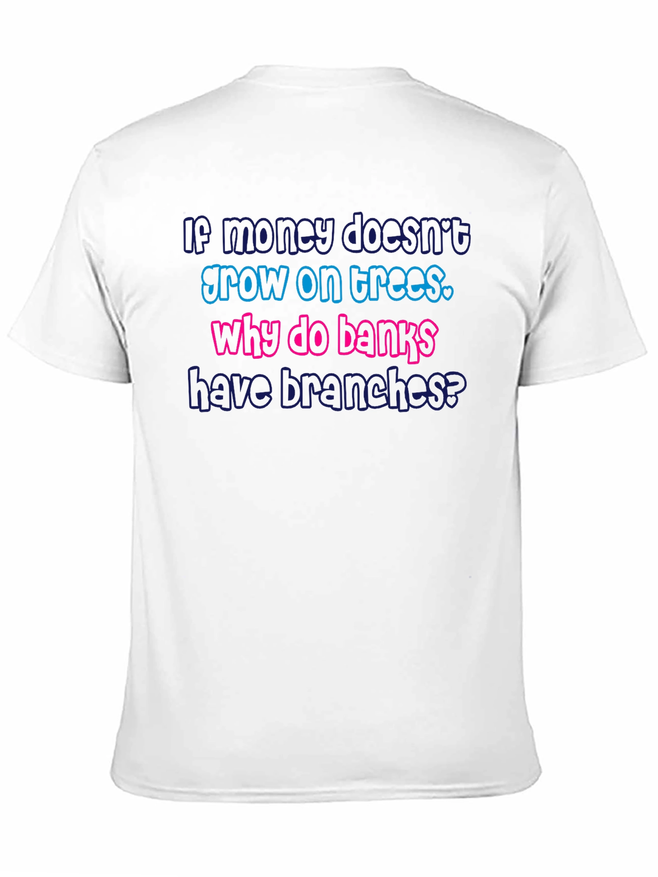 Black Funny Bank Branches Graphic T-Shirt view 11