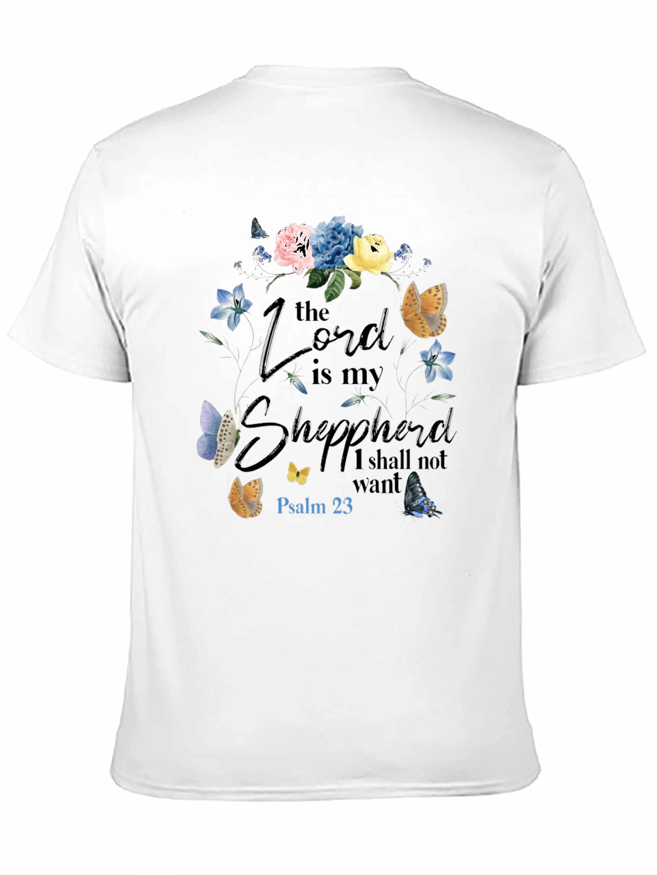 Black The Lord is My Shepherd Graphic T-Shirt view 11