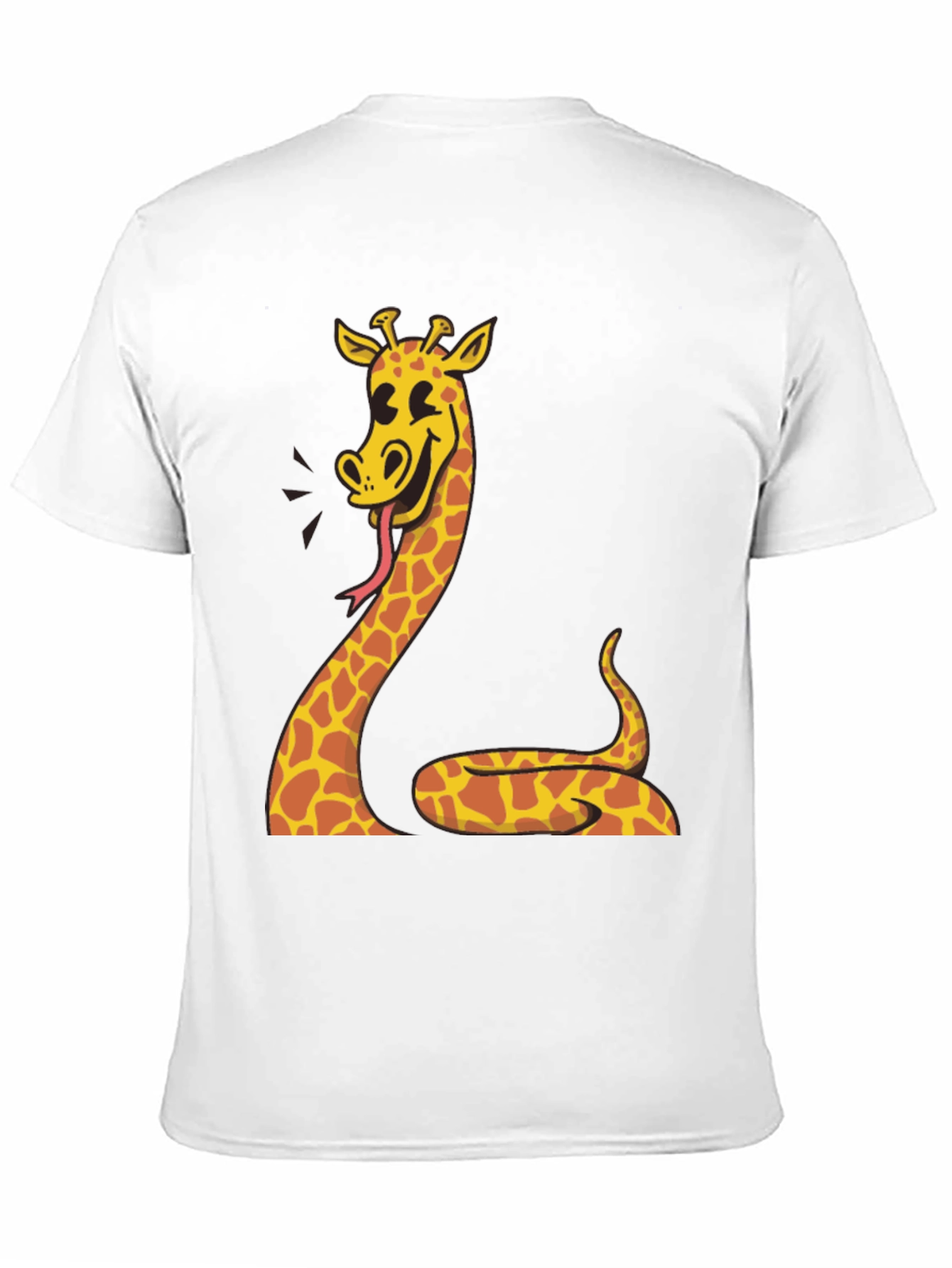 Black Giraffe Snake Funny Graphic Tee view 11