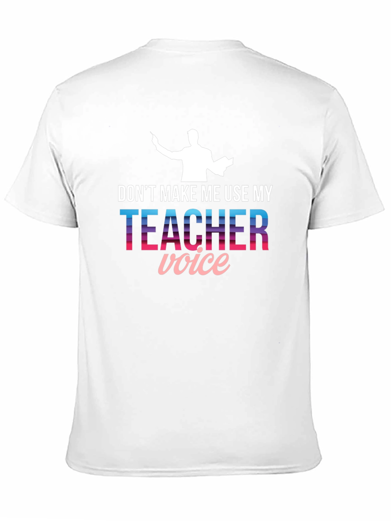Black Teacher Voice Graphic Tee - Funny Teacher Shirt view 11