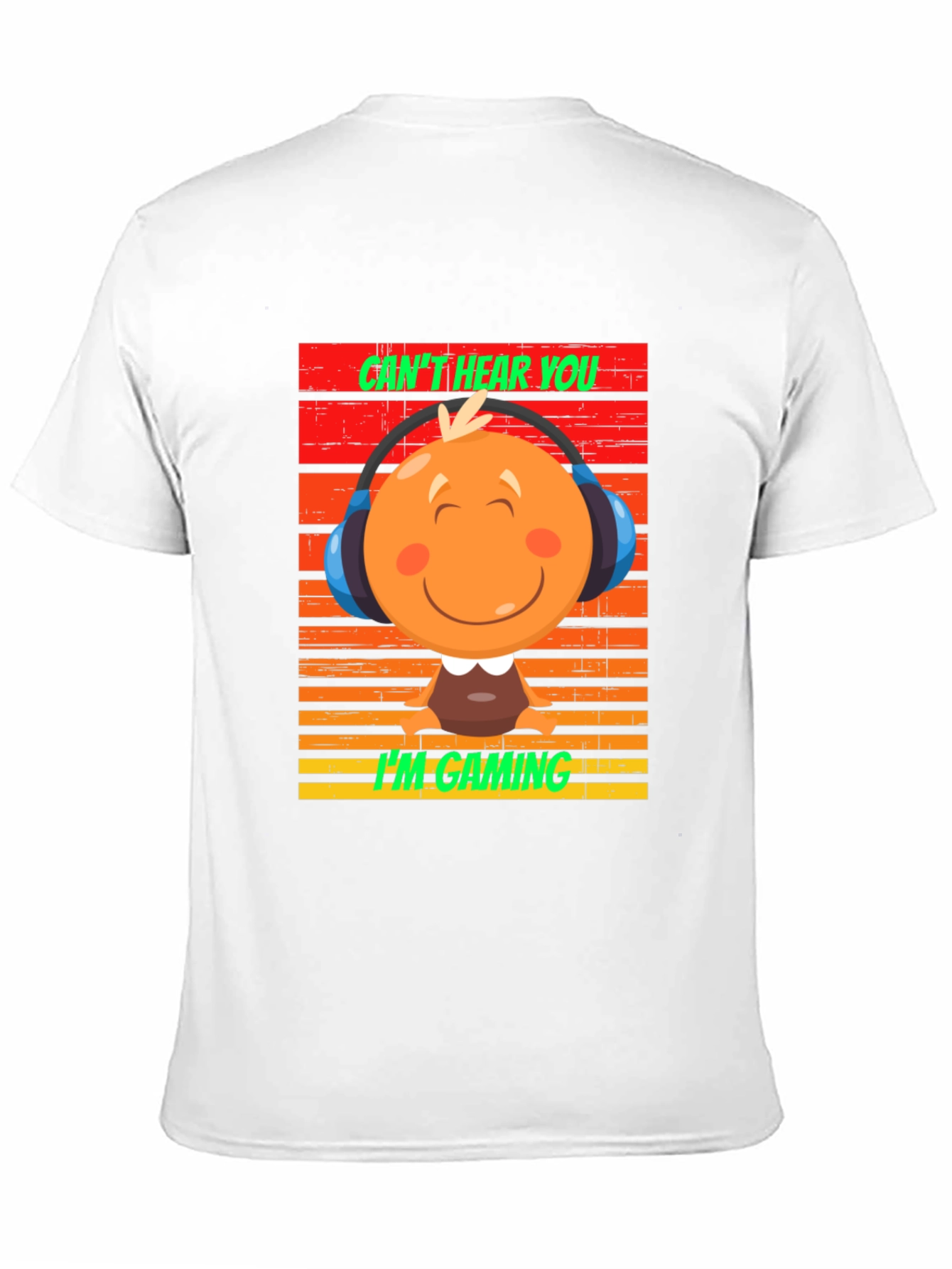 Black Gamer Mode T-shirt - Can't Hear You I'm Gaming view 11