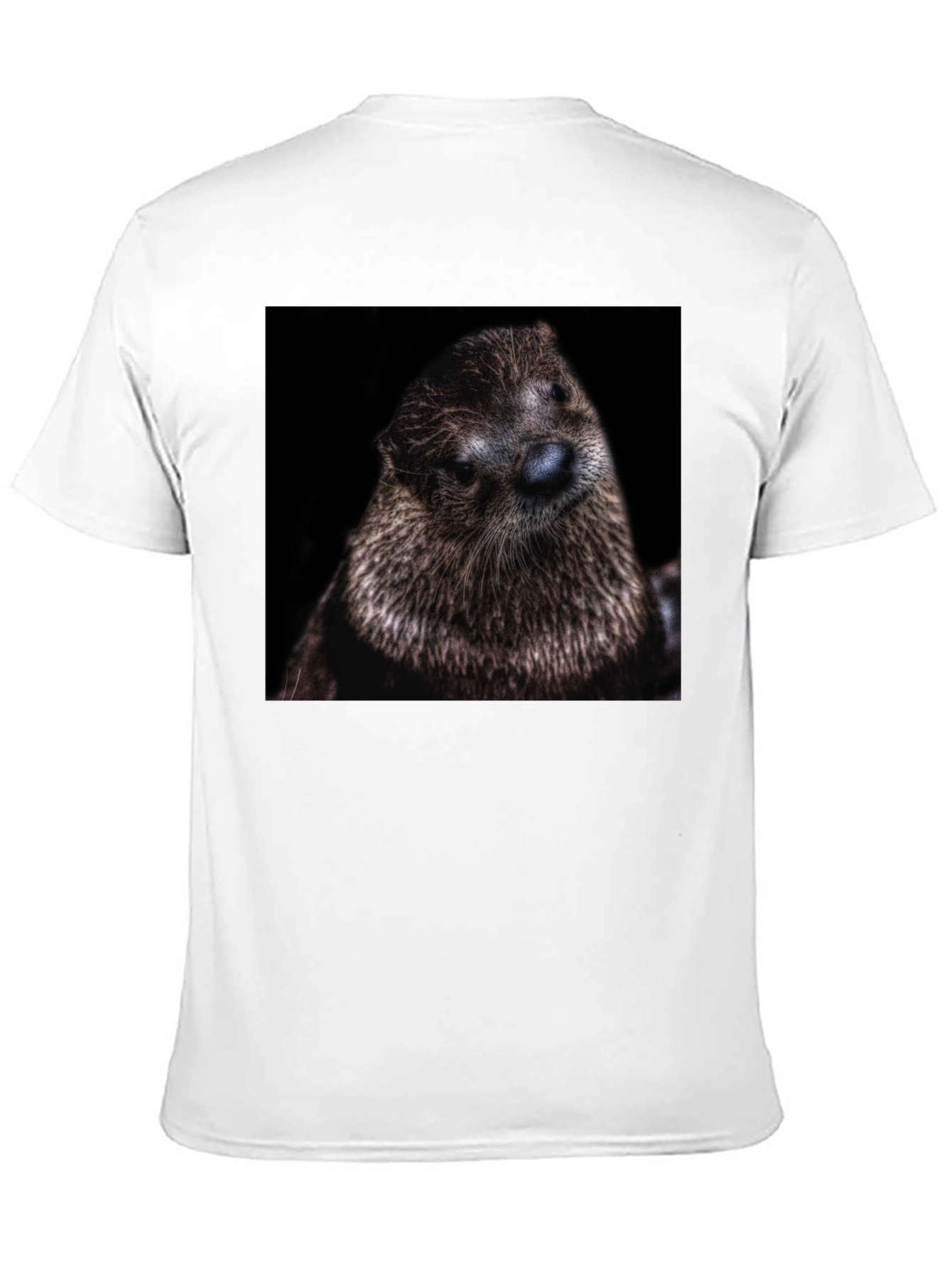Black Otter Portrait Graphic T-Shirt view 11