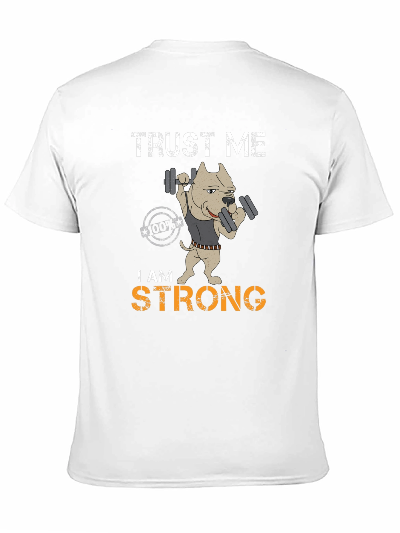 Black Trust Me I am Strong Graphic T-Shirt view 11