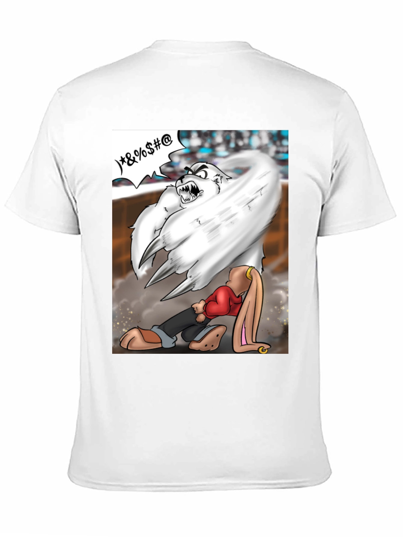 Black Cartoon Graphic T-Shirt view 11