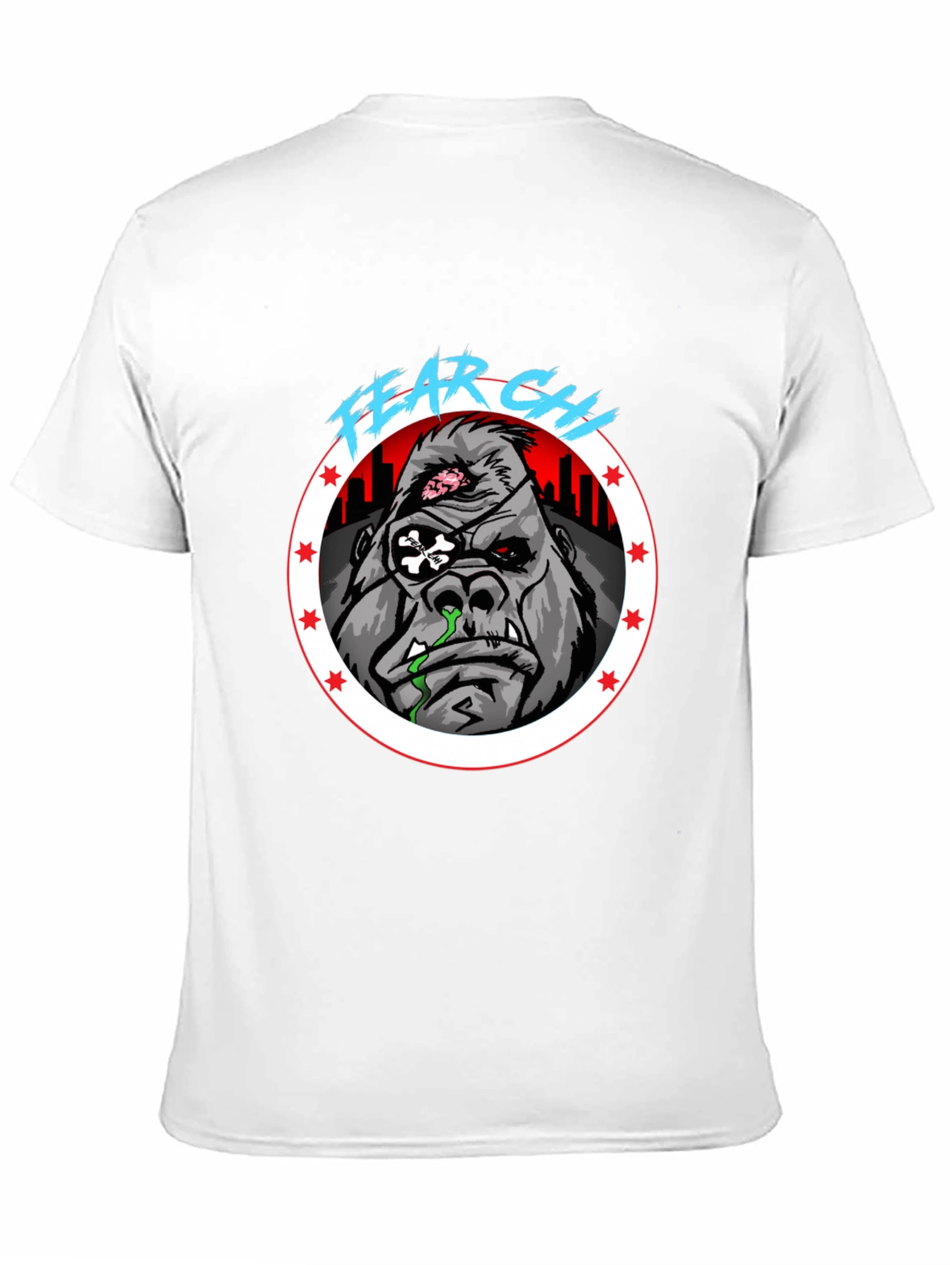 Black Fear City Gorilla Graphic Tee view 11