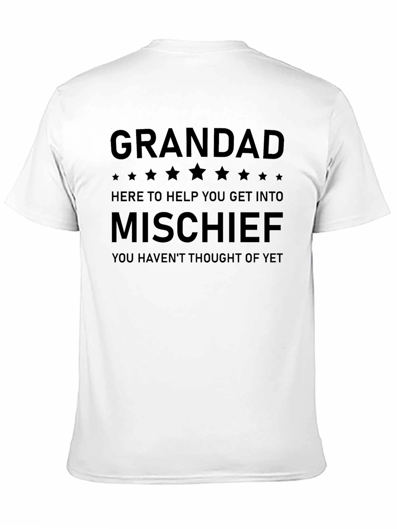 Black Grandad Mischief Black T-Shirt view 11