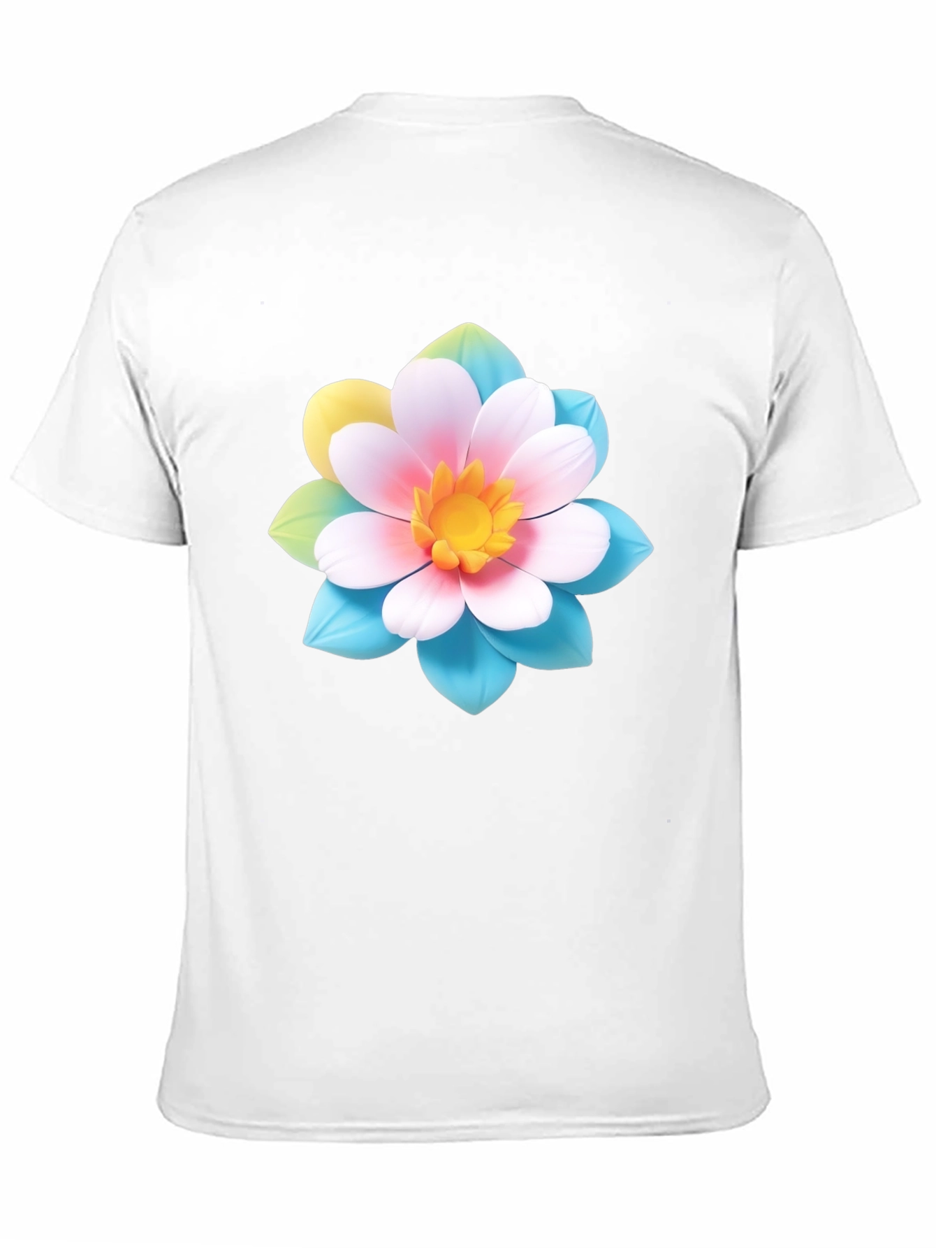 Black Floral Graphic Tee - Black Cotton Blend T-Shirt view 11