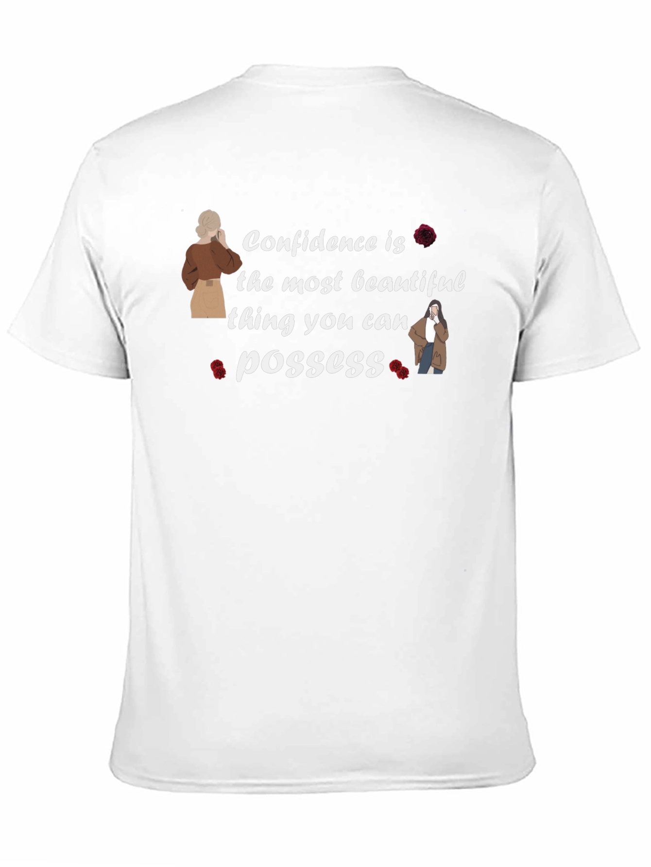 Black Confidence Graphic T-Shirt view 11