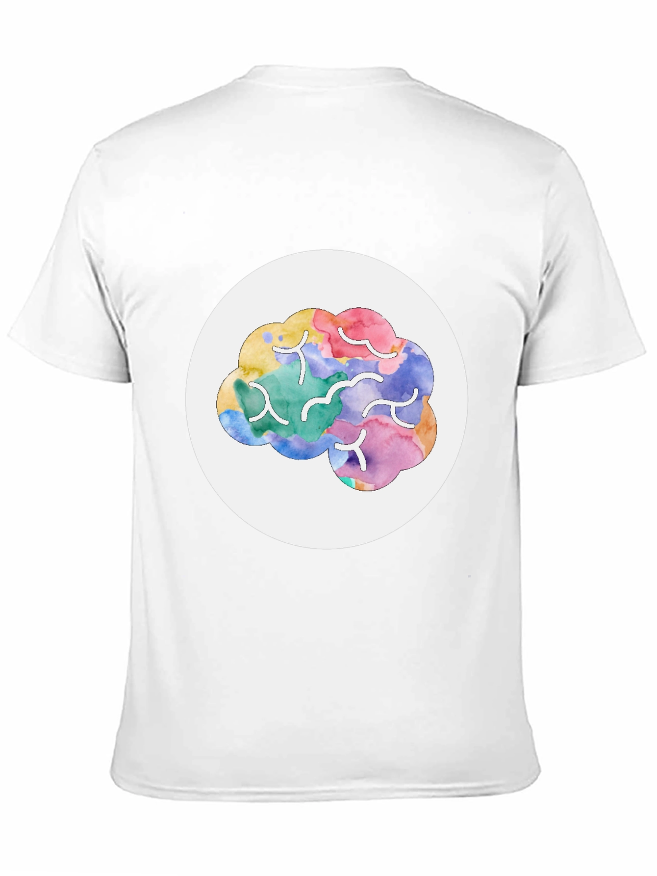 Black Brain Graphic Print Crew Neck T-Shirt view 11