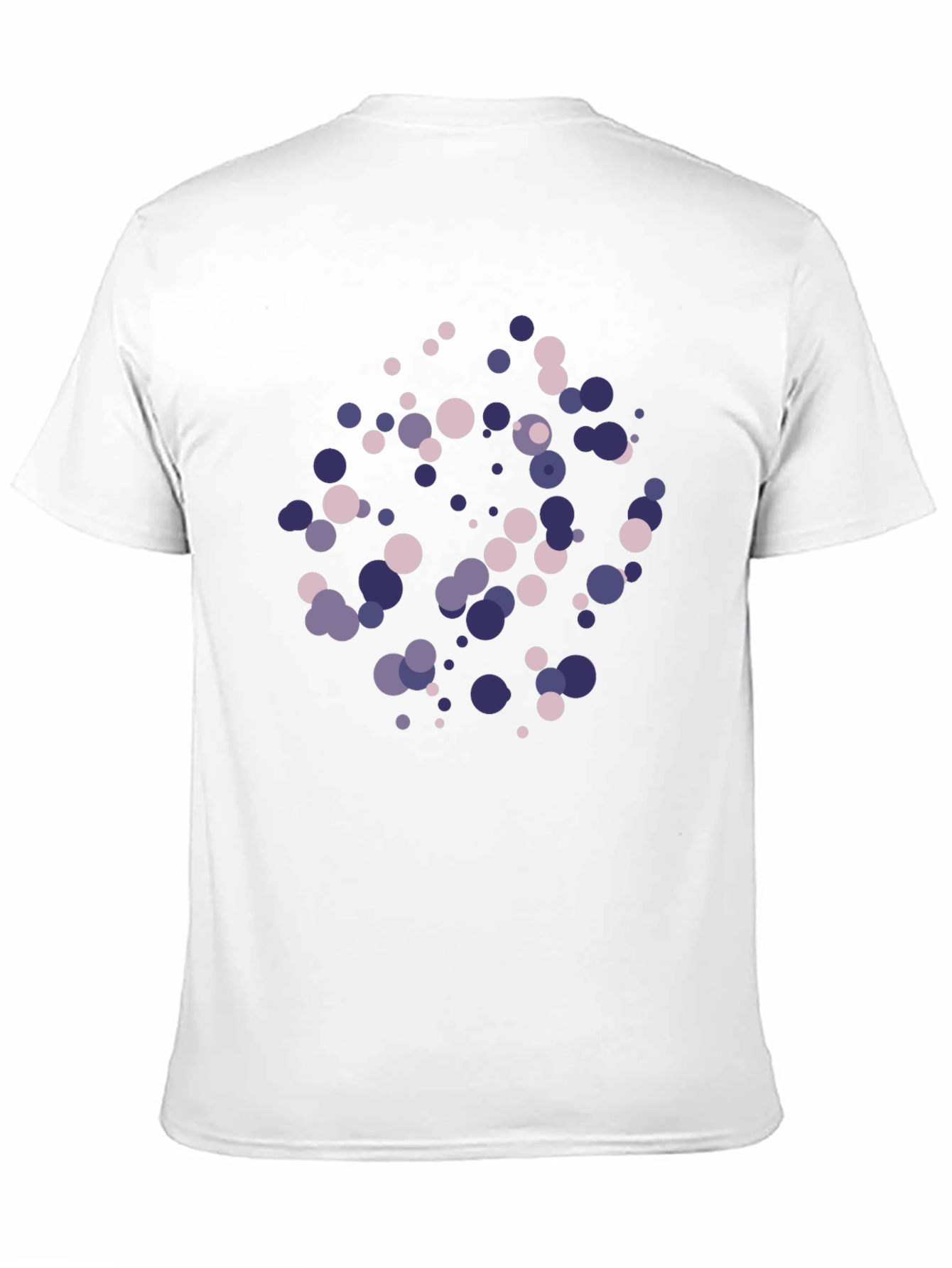 Black Modern Abstract Dot T-Shirt view 11