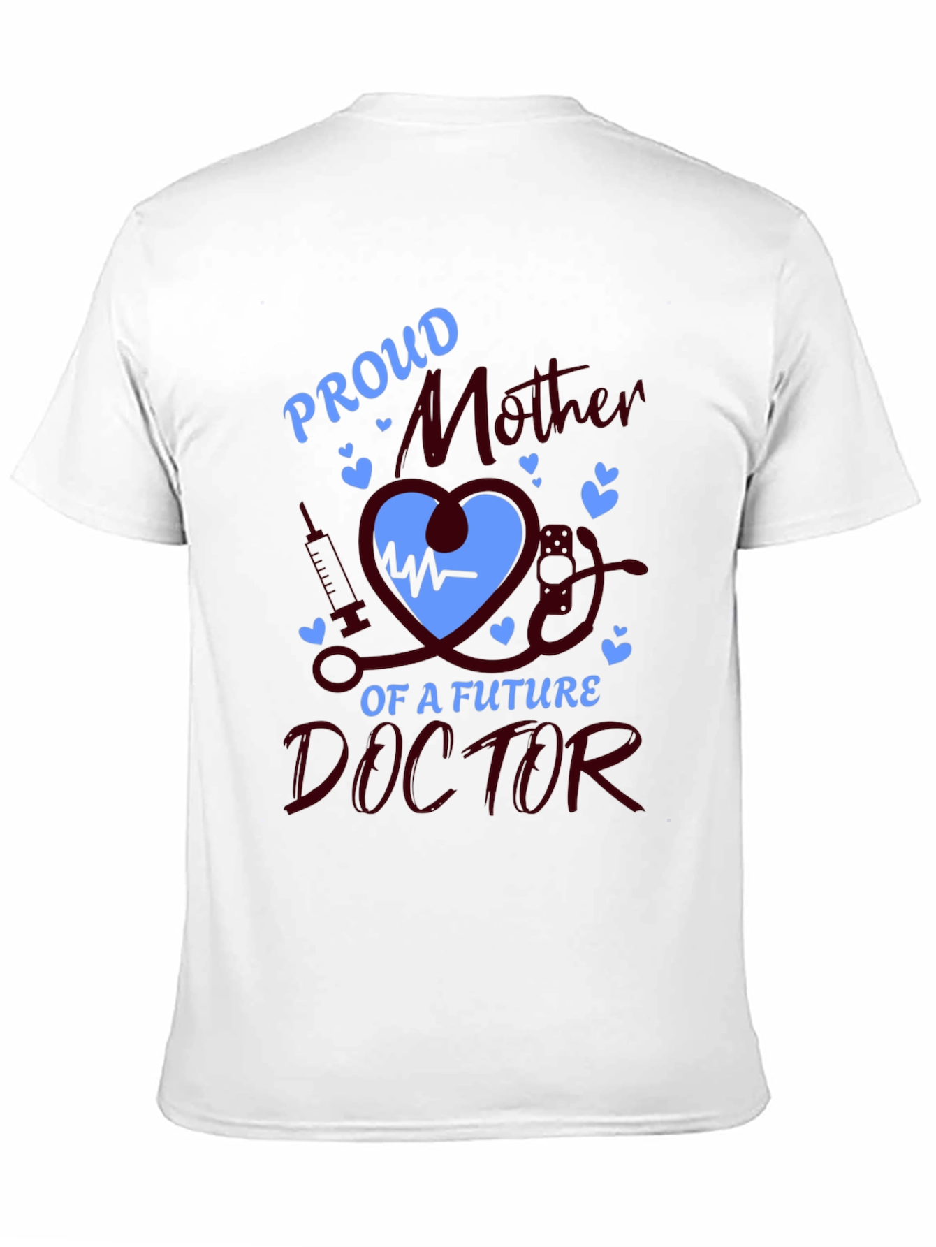 Black Proud Mother of Future Doctor T-Shirt view 11