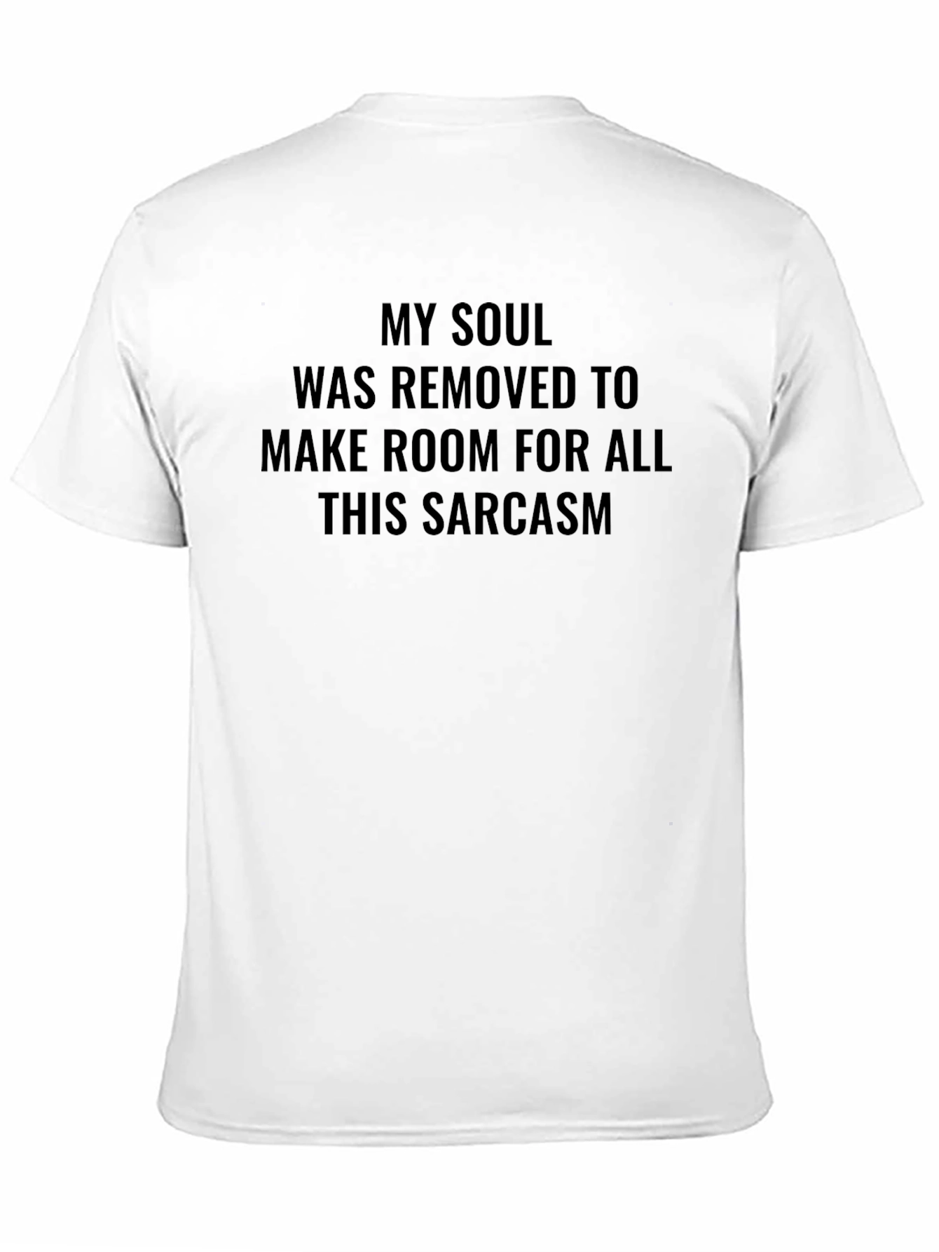 Black Sarcastic Soul Graphic T-Shirt - Men's Black Tee view 11