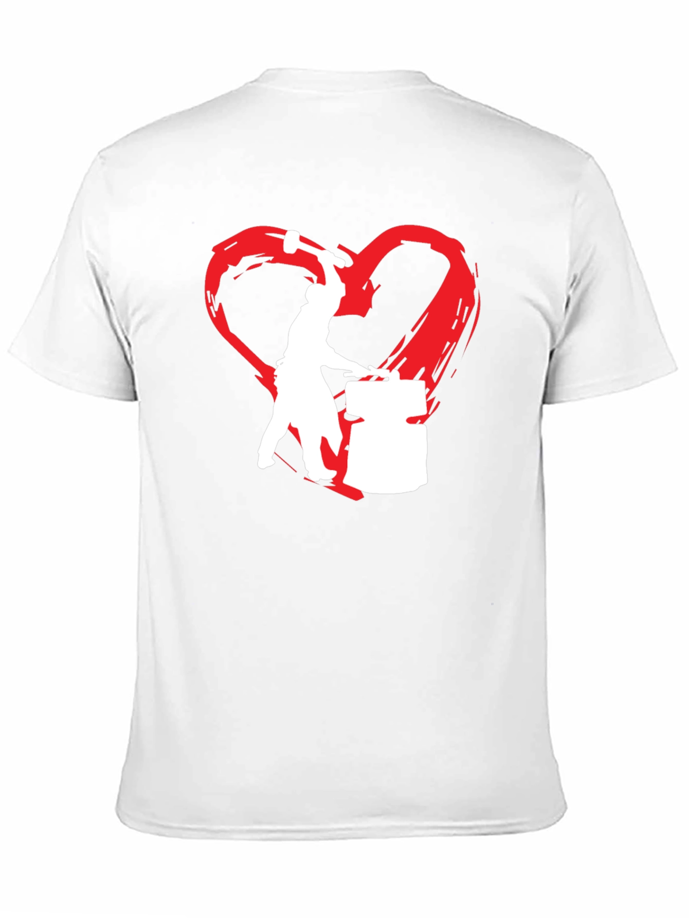 Black Blacksmith Love T-Shirt - Forging Hearts view 11