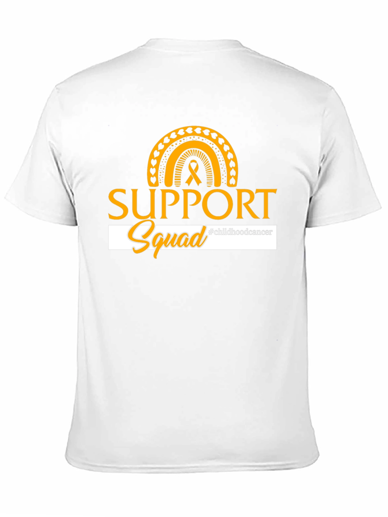 Childhood Cancer Awareness Support Squad Black T-Shirt - 11