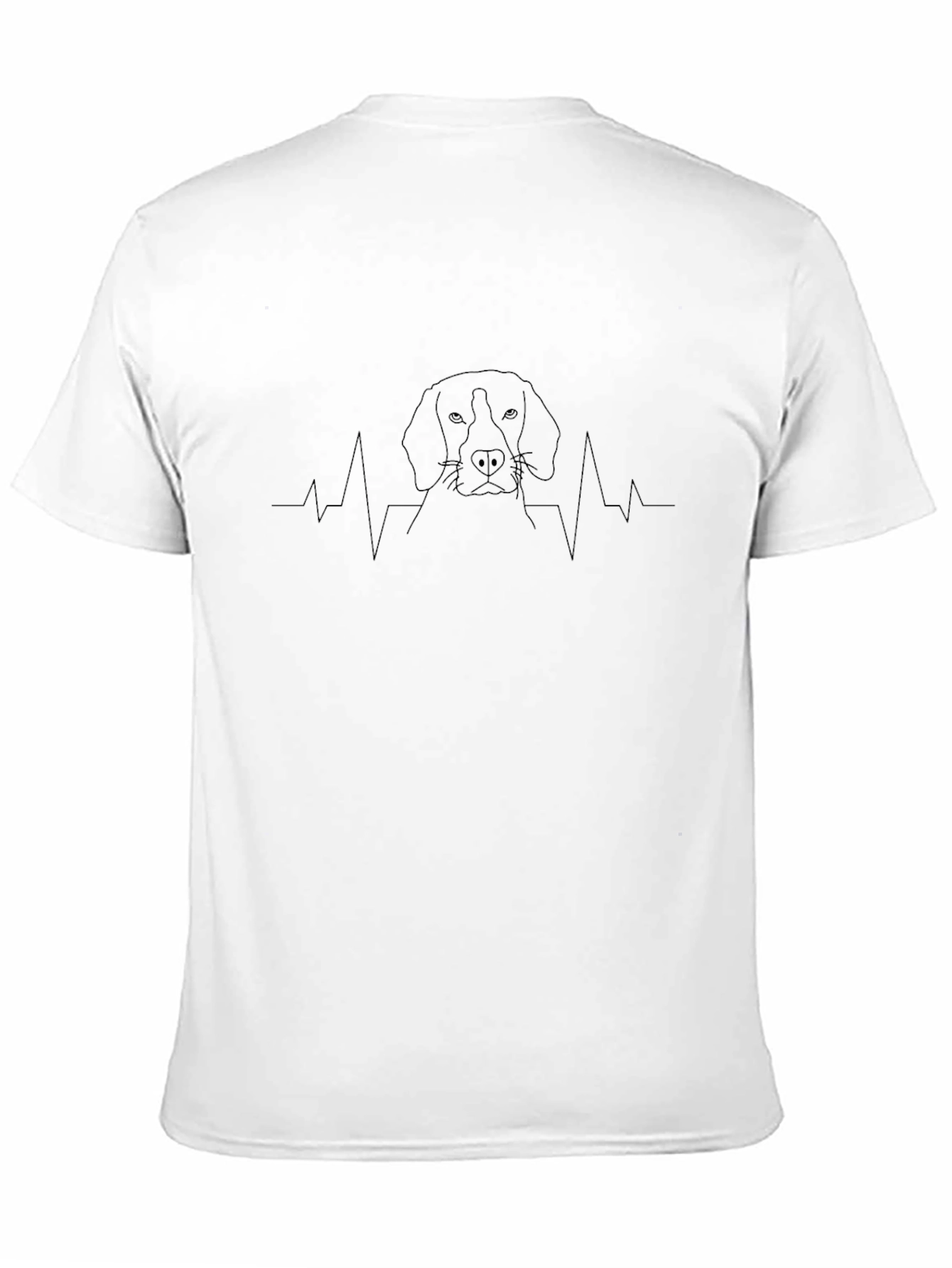 Black Dog Heartbeat T-Shirt view 11