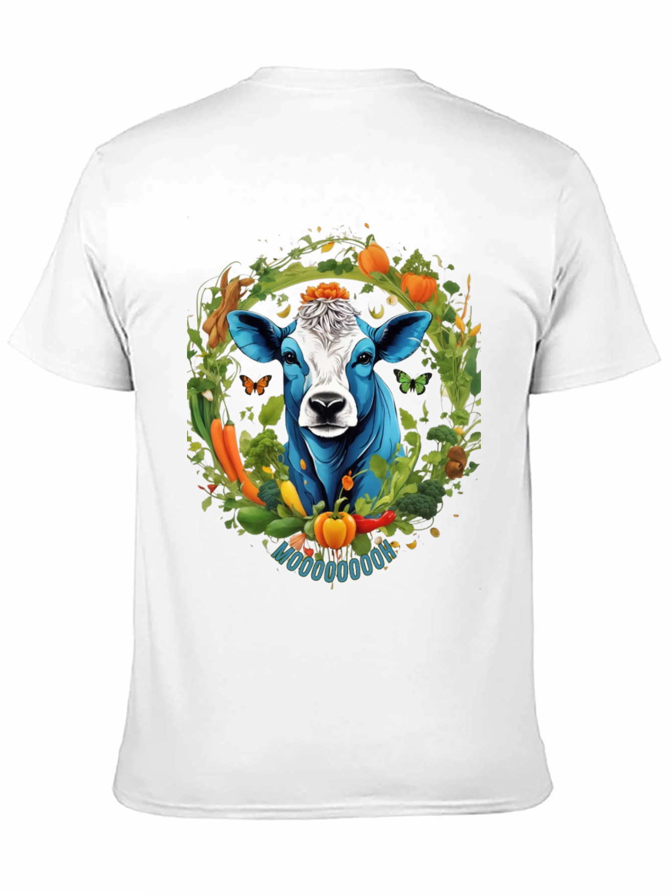 Black Vegan Cow Graphic Tee - Farm Fresh Style view 11