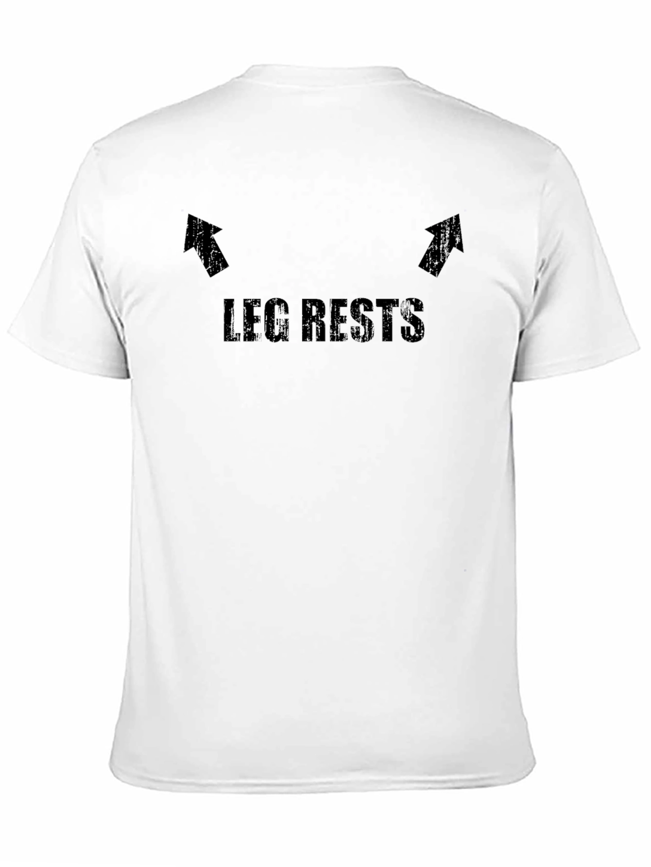 Black Leg Rests Graphic Tee - Comfortable Crew Neck T-Shirt view 11