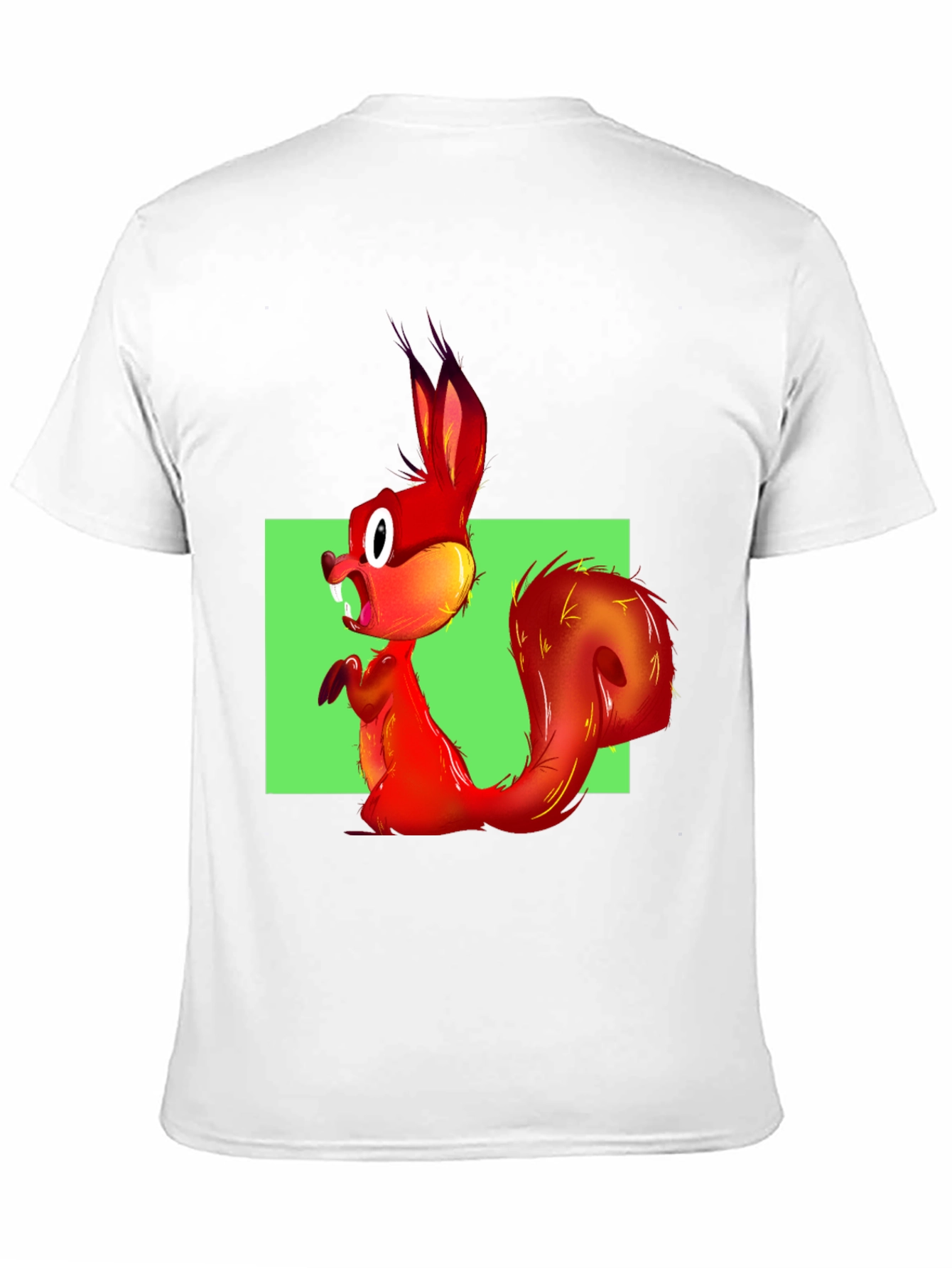 Black Squirrel Graphic Tee - Bold Cartoon Animal Print view 11