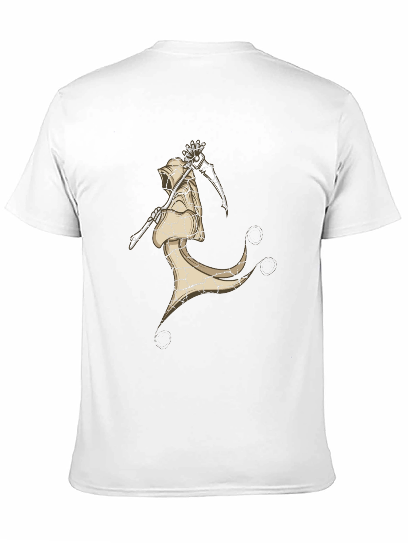 Black Grim Reaper Graphic Tee - Dark Humor T-Shirt view 11