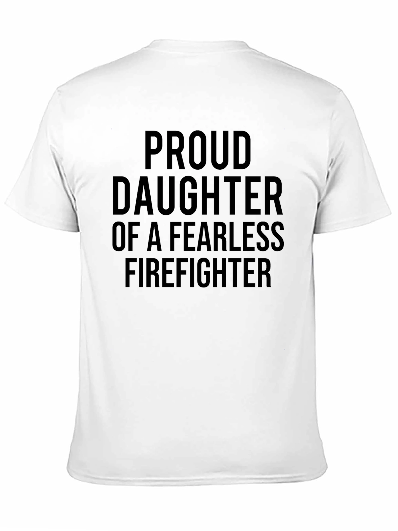 Black Proud Firefighter Daughter Graphic Tee view 11