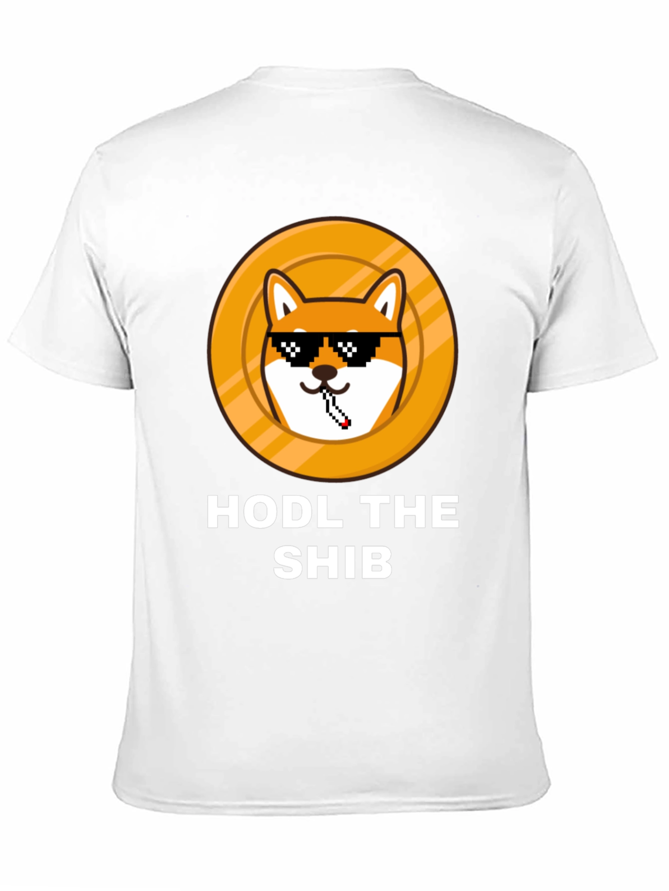 Black HODL THE SHIB Black T-Shirt view 11