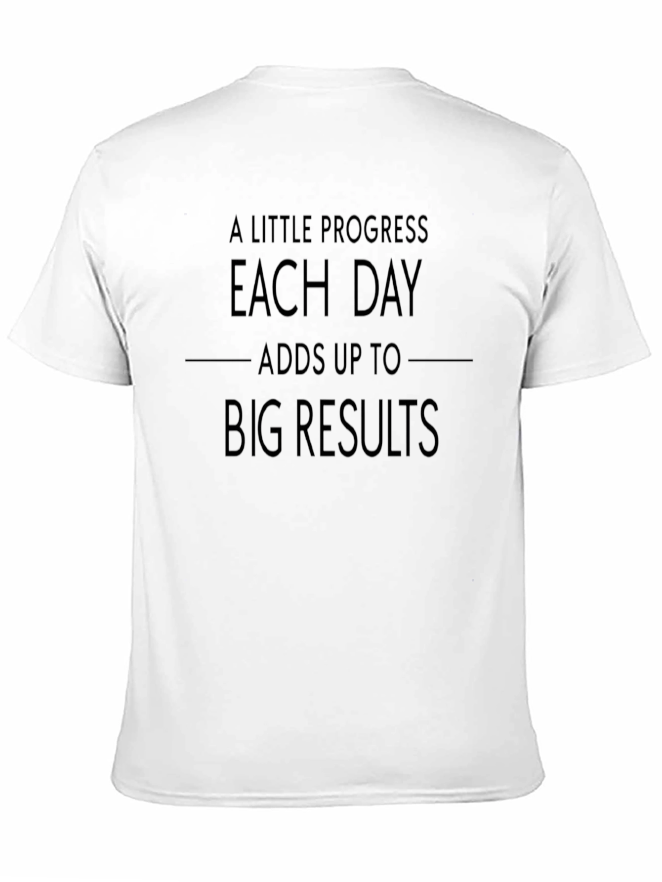 Black Motivational Progress T-Shirt - Black view 11