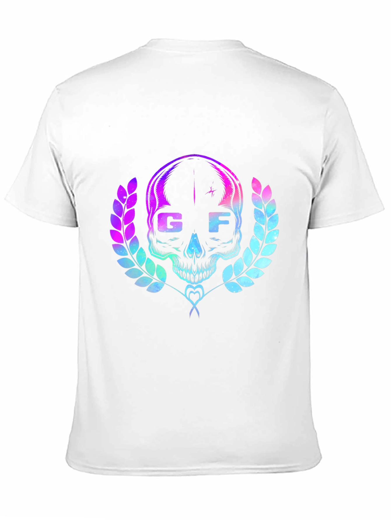 Black GF Skull Graphic Tee - Cool Retro Design view 11