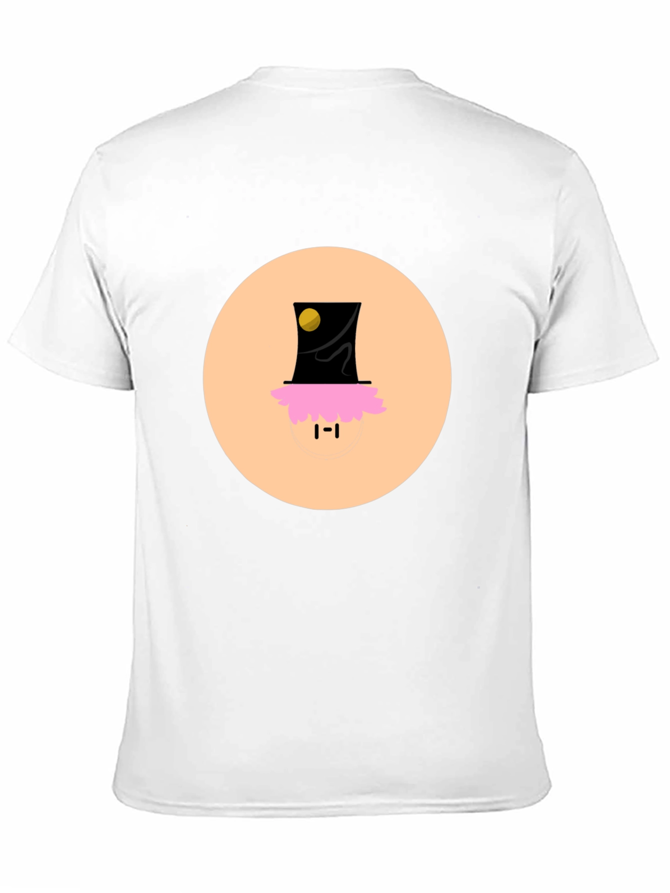 Black Funky Top Hat Tee - Unique Graphic Print T-Shirt view 11