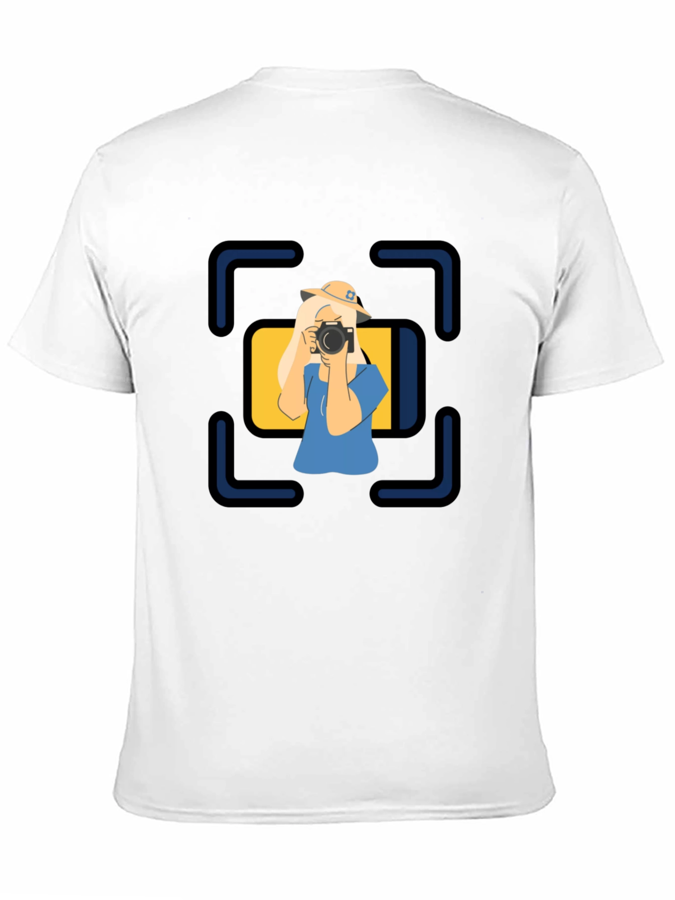 Black Photographer Graphic Tee - Unisex Black T-Shirt view 11