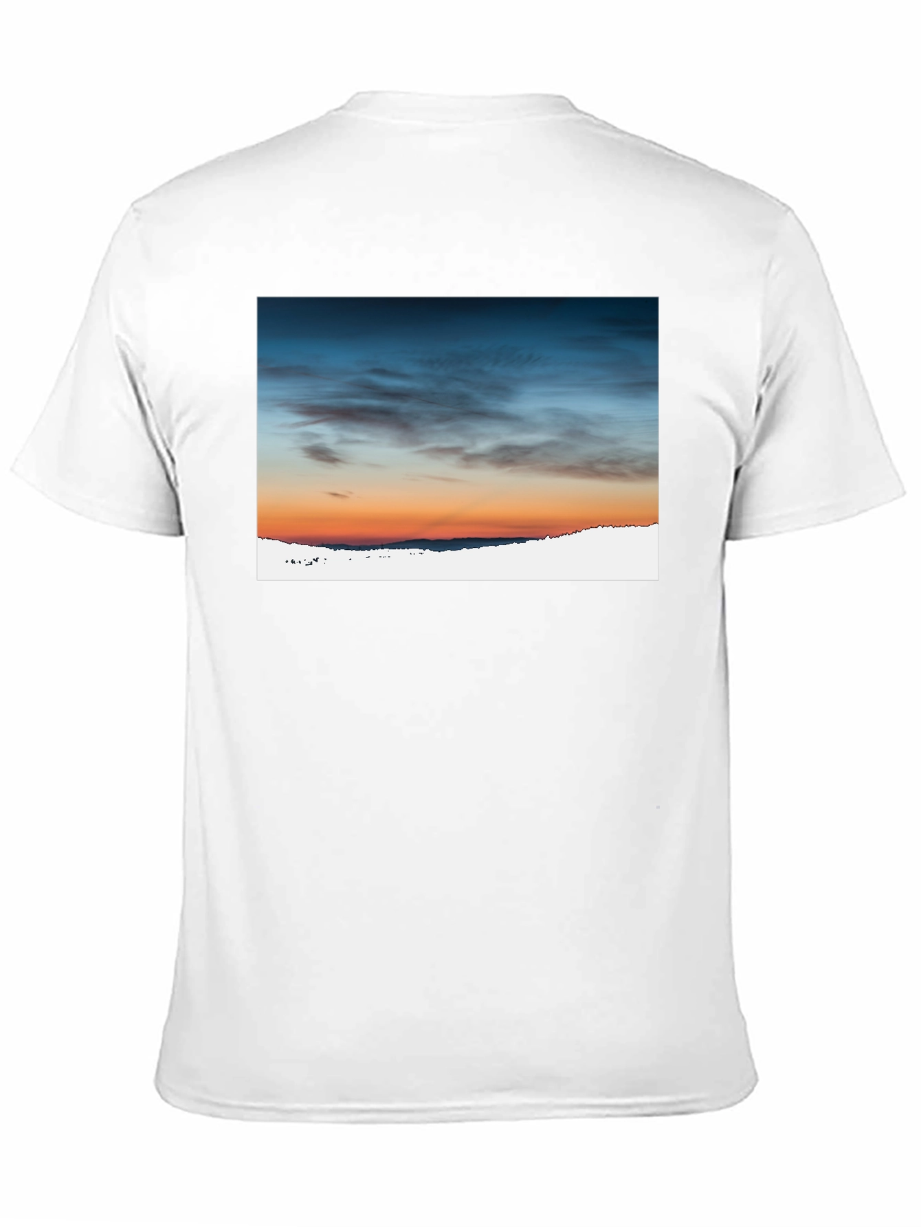 Black Sunset Sky Graphic Tee - Premium Cotton Blend view 11