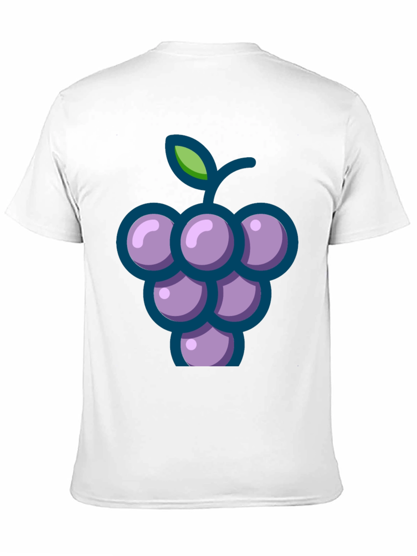 Black Grapes Graphic Tee - Casual Black T-Shirt view 11