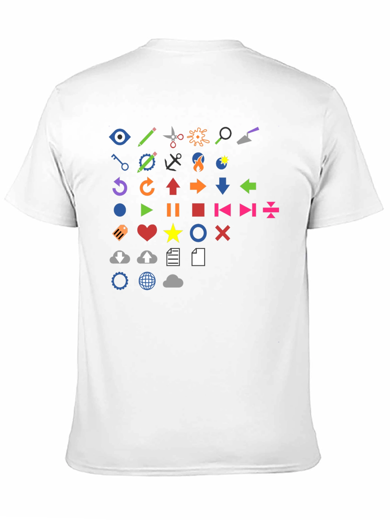 Black Icon Graphic Print Black T-Shirt view 11