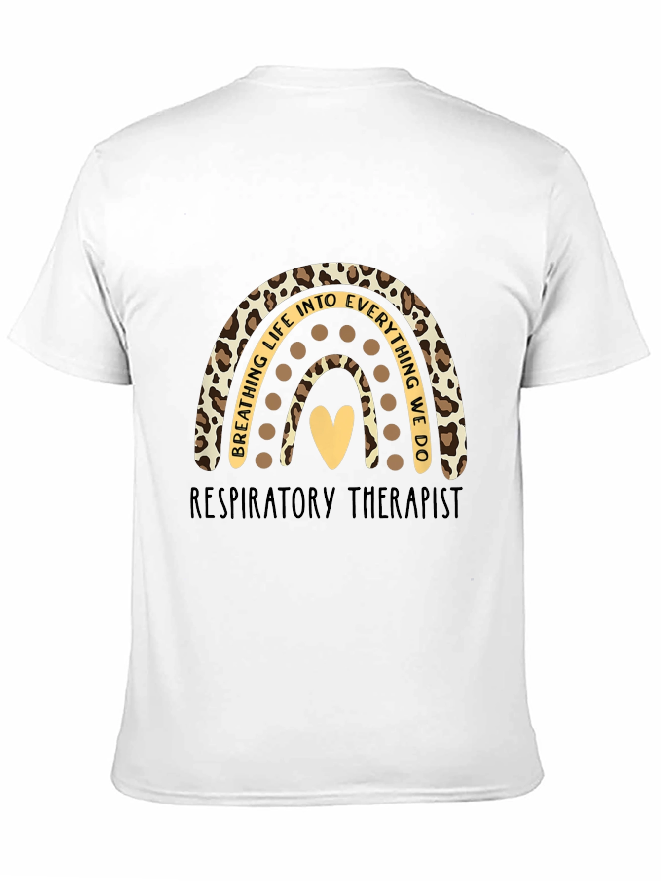 Black Respiratory Therapist Rainbow Graphic Tee view 11