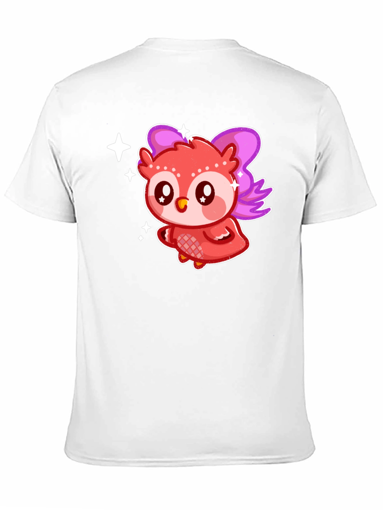 Black Cute Kawaii Owl T-Shirt view 11