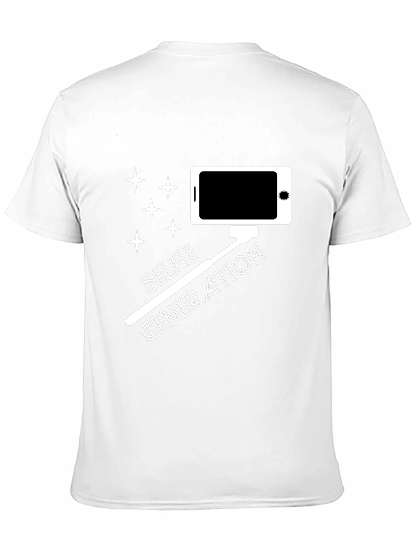 Black Selfie Generation Black T-Shirt view 11