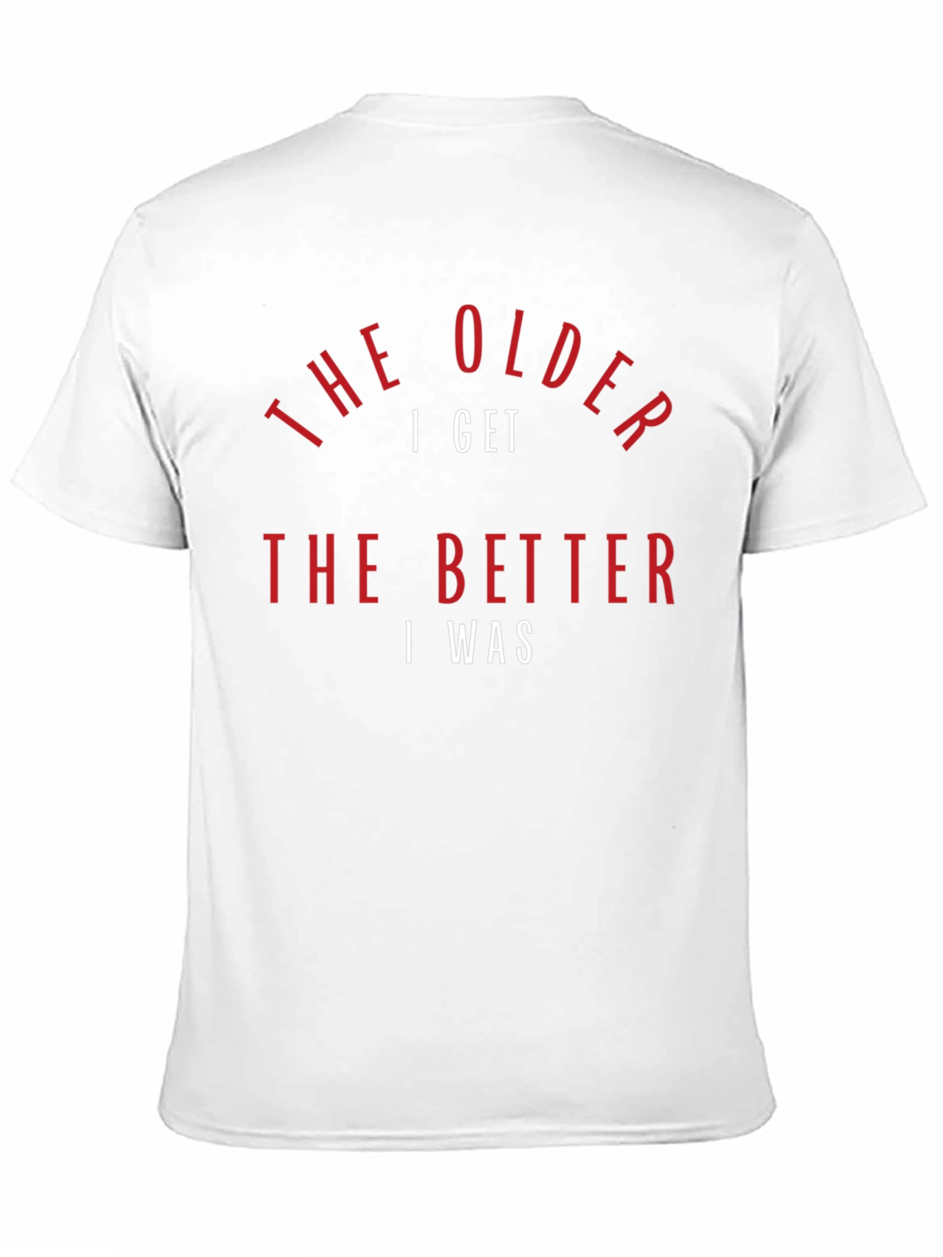 Black The Older I Get T-Shirt - Humorous Design view 11