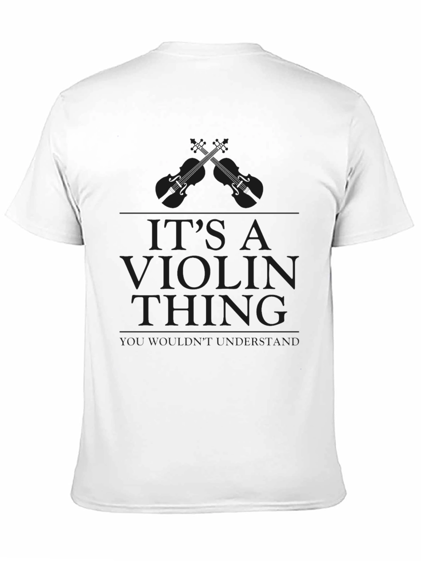 Black It's a Violin Thing Graphic T-Shirt - Black view 11