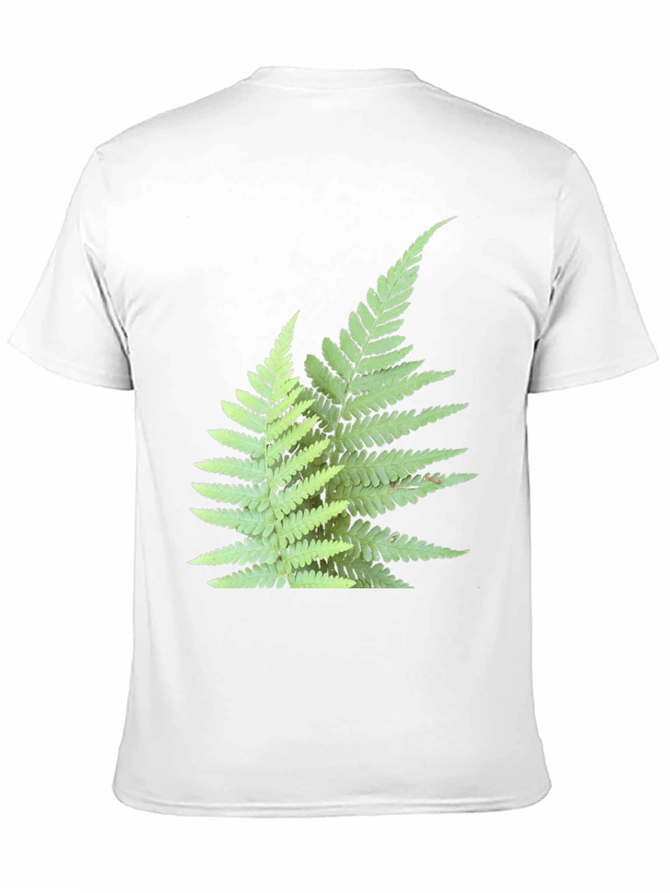 Black Fern Print Black T-Shirt view 11