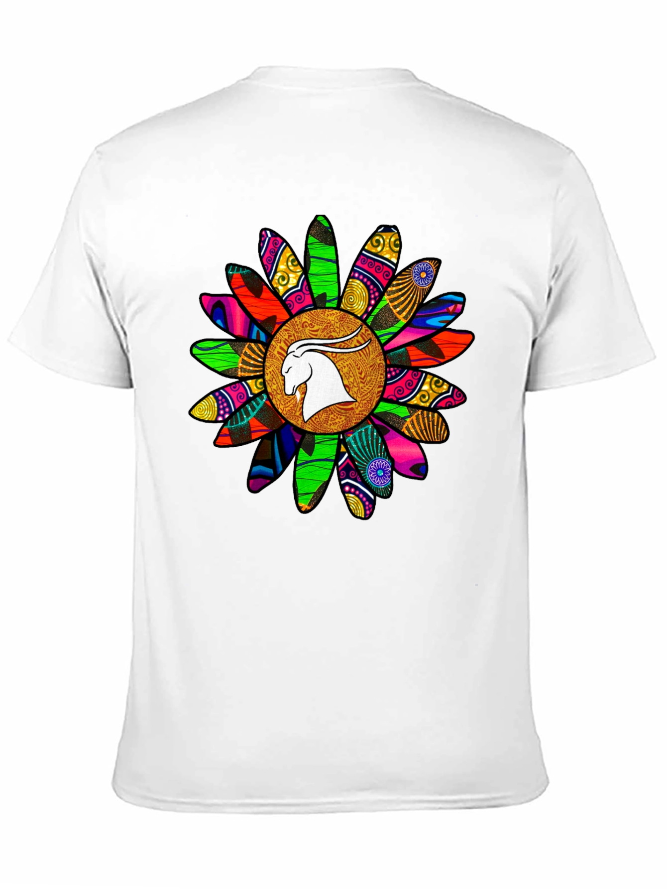 Black Capricorn Sunflower Graphic T-Shirt - Astrology Tee view 11