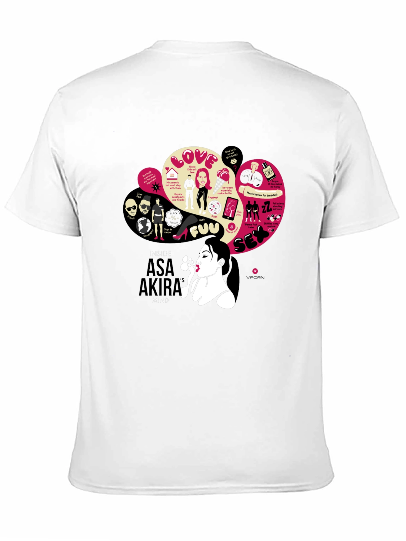 Black Asa Akira Mind Black T-Shirt view 11