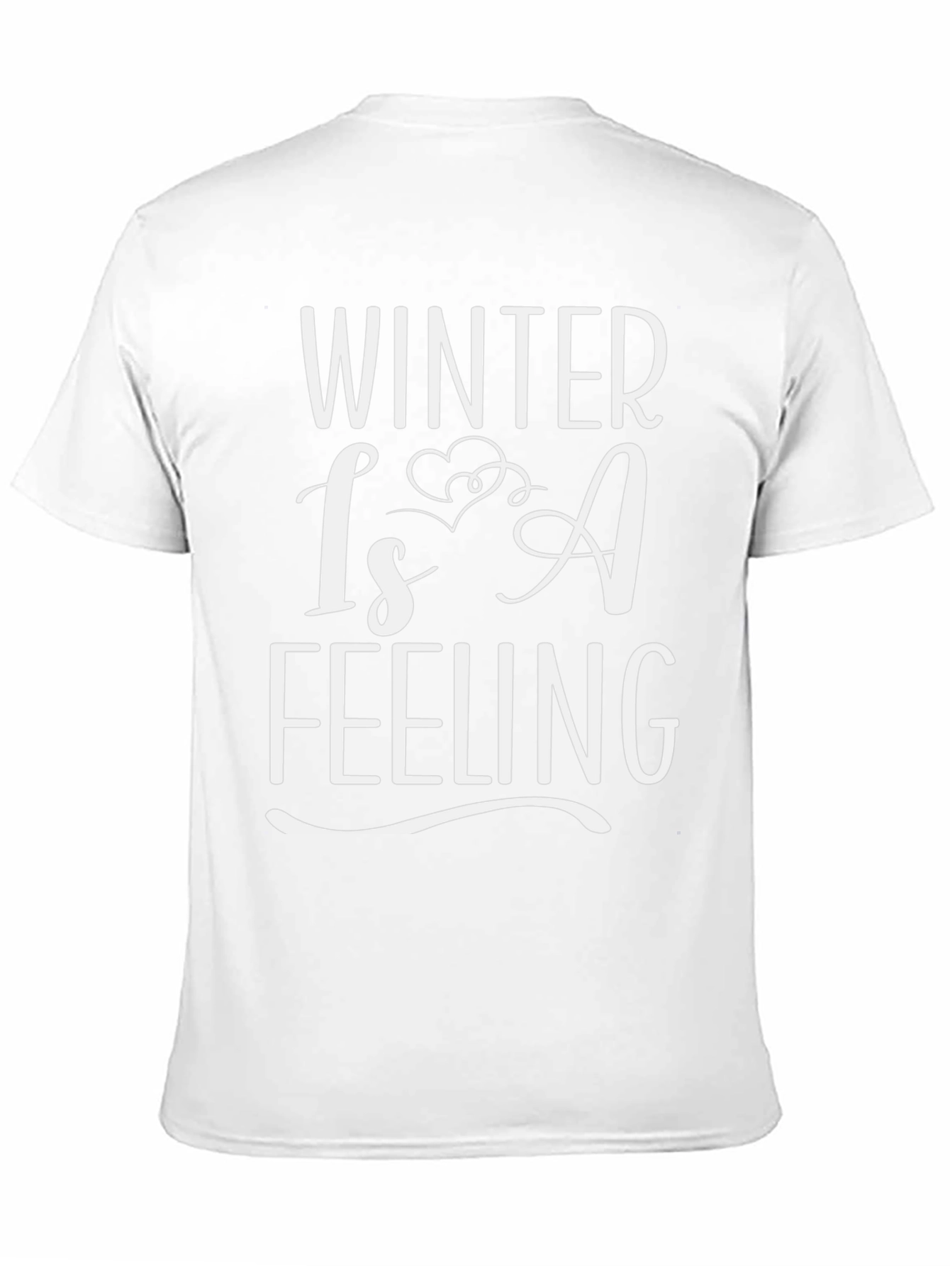 Black Winter is a Feeling T-Shirt Black view 11