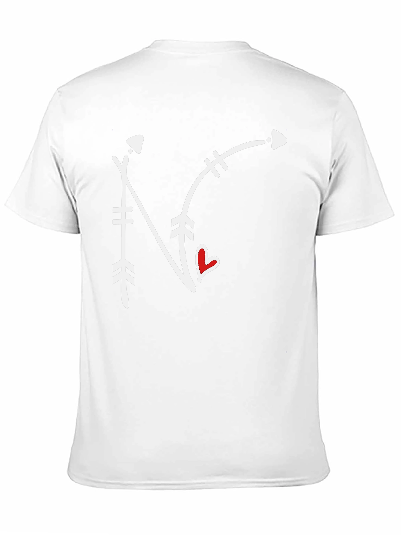 Black Arrow N Heart Graphic Tee - Black view 11