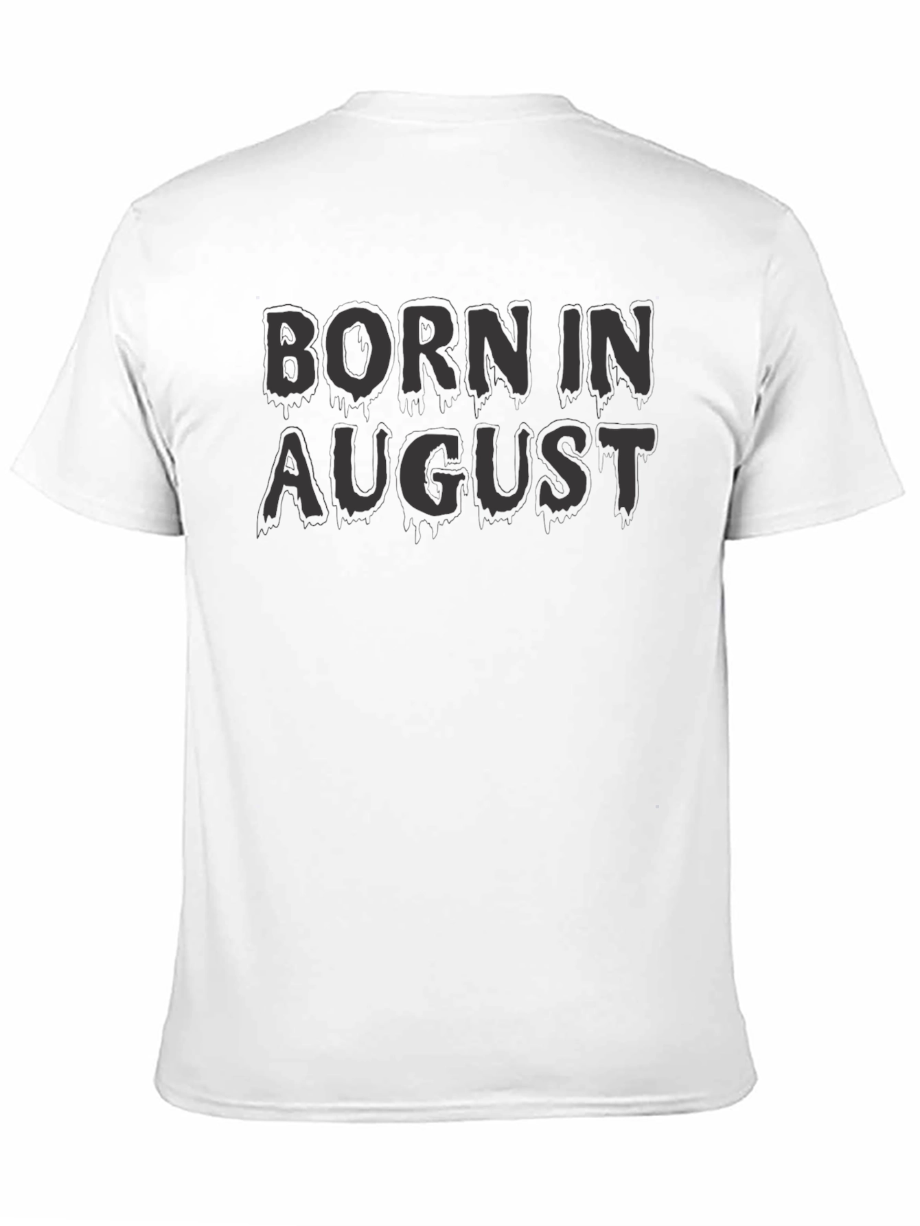 Black Born in August Men's Graphic T-Shirt view 11