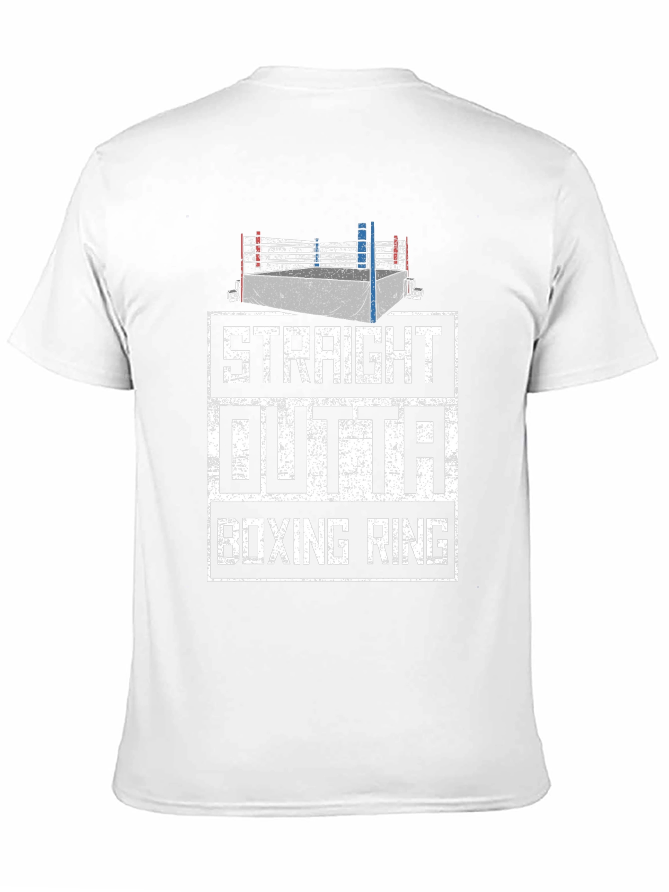 Black Straight Outta Boxing Ring Graphic Tee view 11