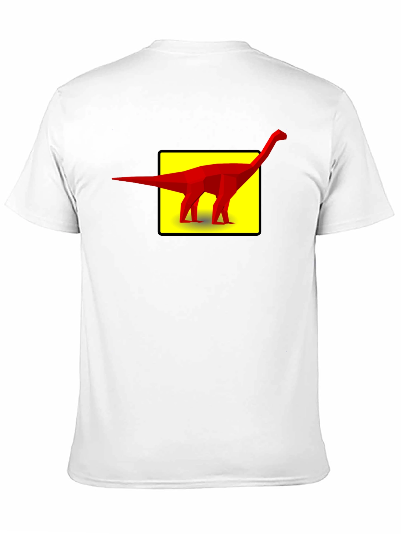 Black Geometric Dinosaur Graphic Tee - Black view 11