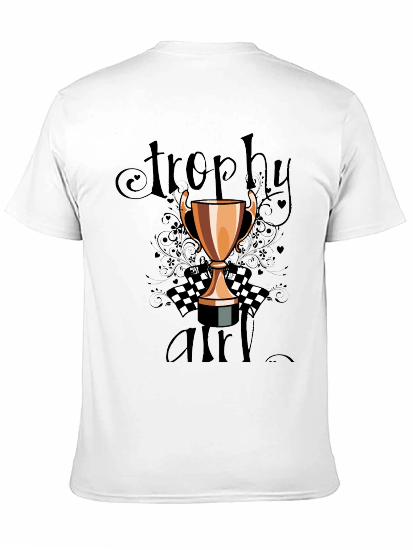 Black Trophy Girl Graphic Tee - Black Crew Neck view 11